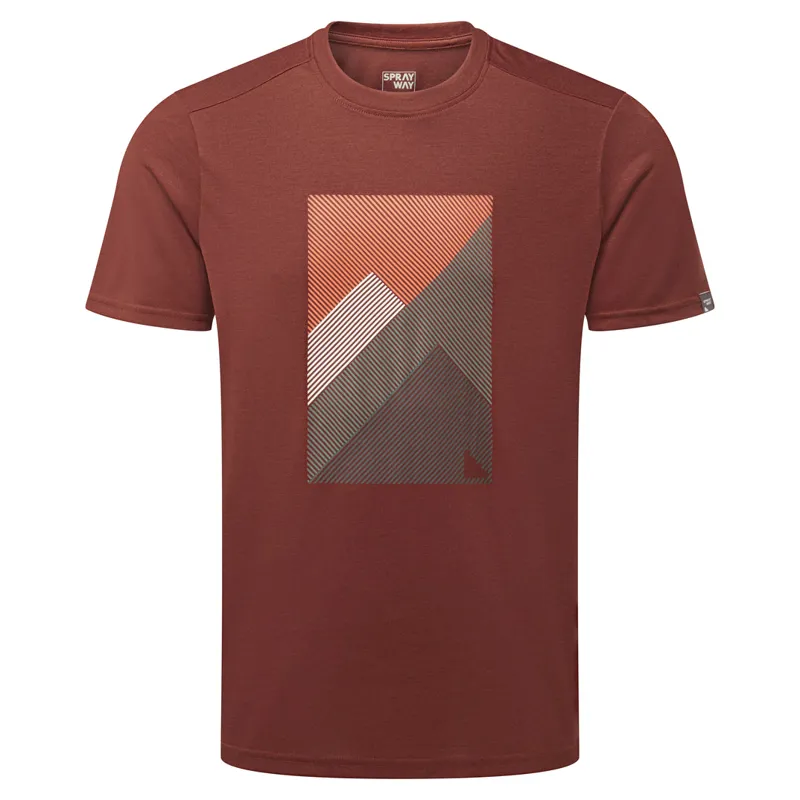 Sprayway Abstract Tee Mens in Chipotle